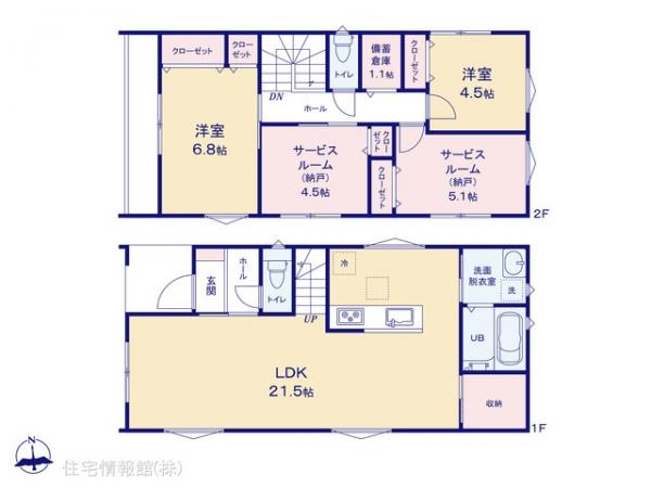 新築戸建 神奈川県横浜市港北区下田町３丁目444-7 東急東横線日吉駅 6,760万円