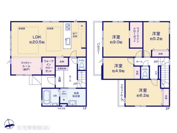 新築戸建 埼玉県さいたま市中央区鈴谷４丁目10 JR埼京線南与野駅 7,498万円