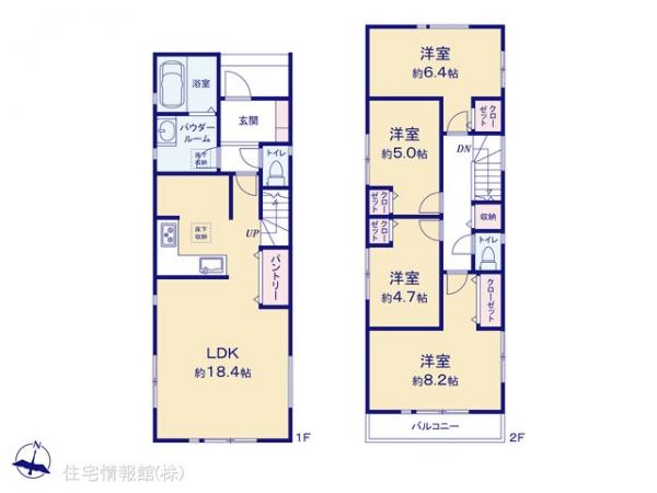 新築戸建 神奈川県横浜市旭区上白根町894-6 JR横浜線中山駅 5,080万円