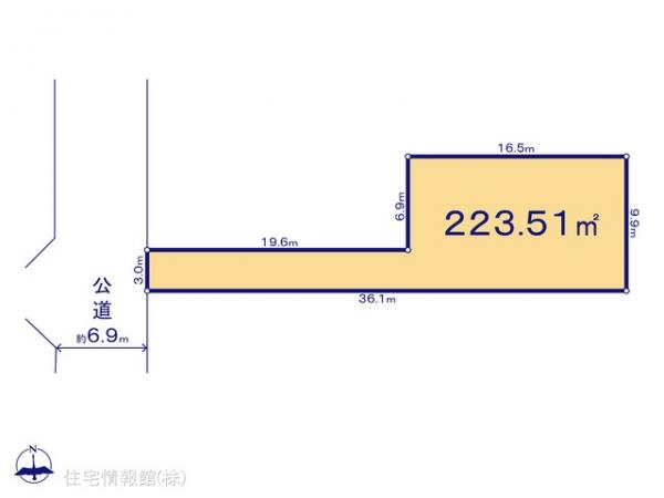 土地 埼玉県越谷市大字南荻島3570-1 東武伊勢崎線北越谷駅 2,380万円