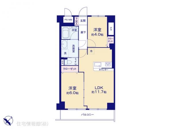中古マンション 神奈川県横浜市南区高根町３丁目17-4 横浜市営地下鉄ブルーライン阪東橋駅 3,999万円