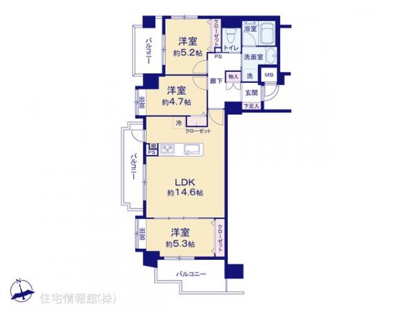 中古マンション 神奈川県横浜市都筑区中川中央１丁目20-15 横浜市営地下鉄ブルーラインセンター北駅 6,799万円