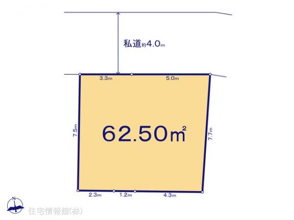 土地 東京都足立区扇１丁目4826-3 日暮里・舎人ライナー高野駅 3,800万円