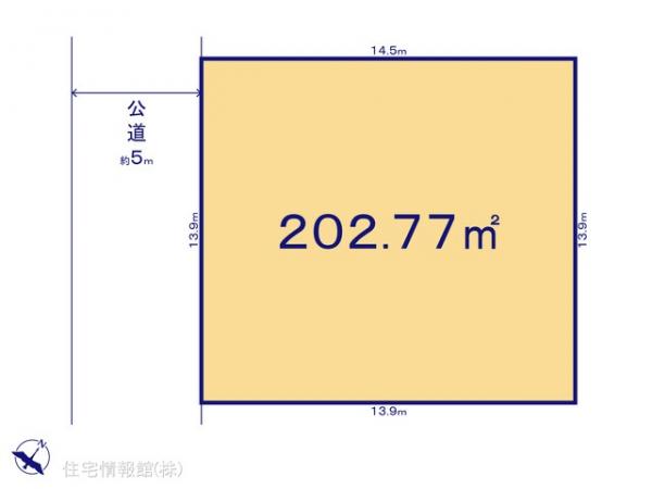 土地 千葉県千葉市花見川区こてはし台５丁目20-6 京成本線勝田台駅 2,100万円