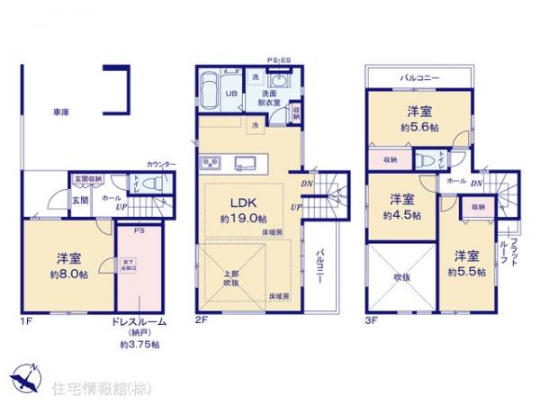 新築戸建 埼玉県ふじみ野市上福岡３丁目2813-5 東武東上線上福岡駅 5,299万円
