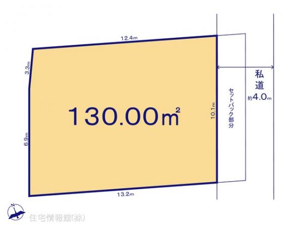 土地 千葉県鎌ケ谷市東中沢１丁目1401-28 京成松戸線北初富駅 2,900万円
