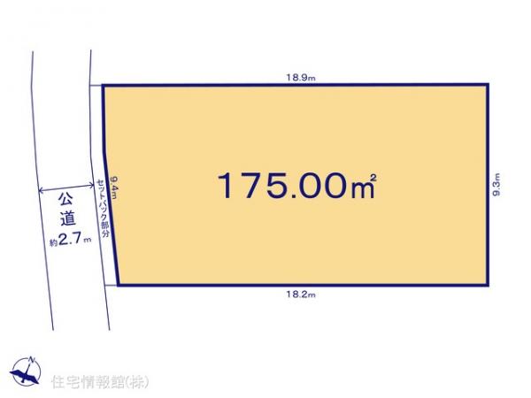 土地 千葉県野田市上花輪新町13-17 東武野田線野田市駅 1,600万円