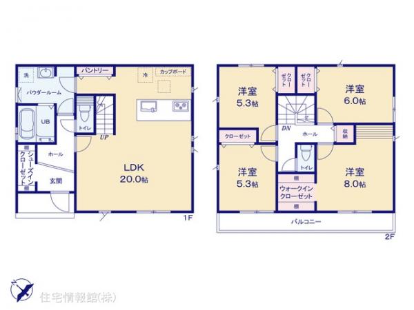 新築戸建 神奈川県川崎市宮前区五所塚２丁目21-3 小田急線登戸駅 6,190万円