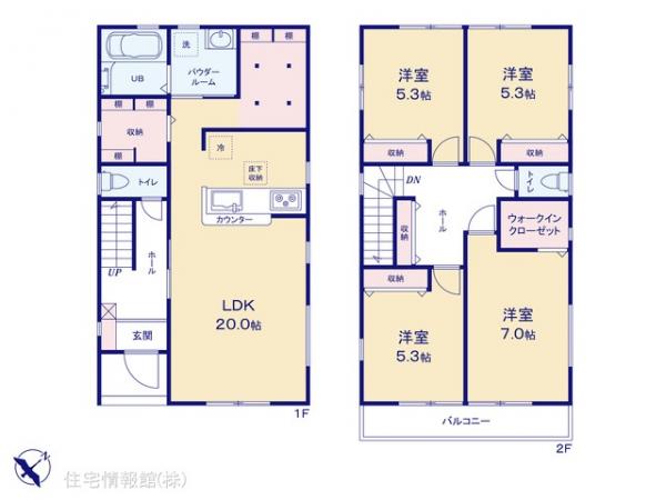新築戸建 埼玉県北葛飾郡松伏町大字松伏3429 東武伊勢崎線北越谷駅 2,880万円
