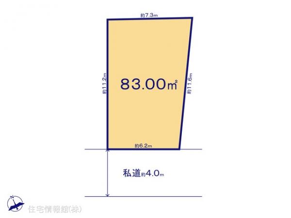 土地 千葉県鎌ケ谷市北中沢２丁目4-46 京成松戸線北初富駅 780万円