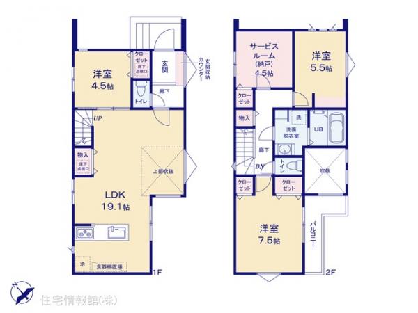 新築戸建 千葉県松戸市新松戸北２丁目19-3 JR武蔵野線南流山駅 5,480万円