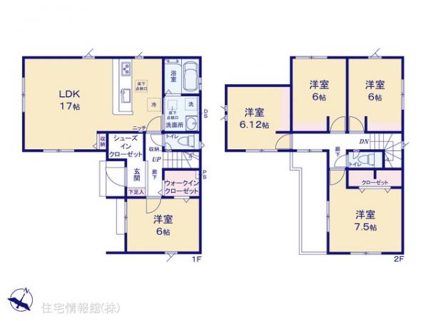 新築戸建 埼玉県さいたま市見沼区大字大谷1144-6 東武野田線七里駅 4,398万円