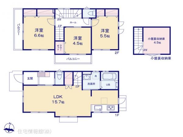 新築戸建 東京都東大和市中央１丁目1132-4 西武拝島線東大和市駅 4,280万円
