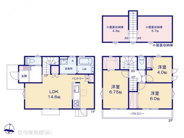 新築戸建 東京都東大和市中央１丁目1132-8 西武拝島線東大和市駅 4,080万円