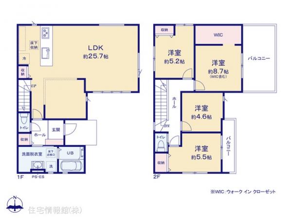 新築戸建 埼玉県川越市霞ケ関北６丁目11-11 東武東上線霞ケ関駅 4,499万円
