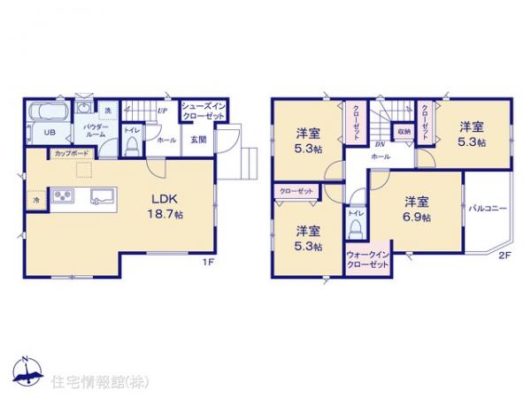 新築戸建 神奈川県横浜市緑区霧が丘２丁目18-25 JR横浜線十日市場駅 5,990万円