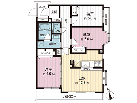 中古マンション 府中市八幡町２丁目 京王線東府中駅 5,680万円
