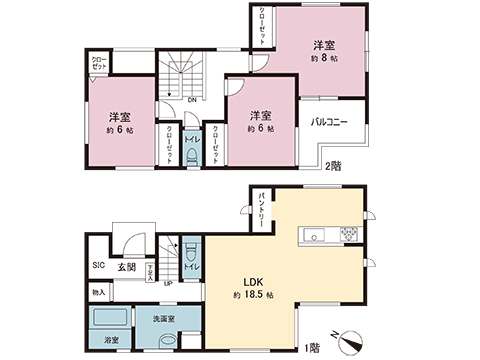 新築戸建 伊勢原市桜台５丁目 小田急線伊勢原駅 4,980万円
