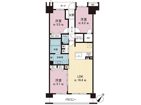 中古マンション 千葉市美浜区幕張西４丁目 京成千葉線京成幕張駅 4,390万円
