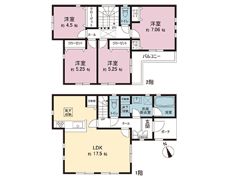 新築戸建 座間市南栗原３丁目 相鉄本線さがみ野駅 3,630万円