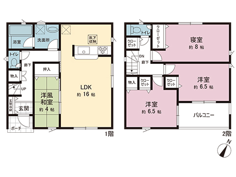 新築戸建 宇都宮市清原台３丁目 宇都宮芳賀ライト線ゆいの杜中央駅 2,990万円
