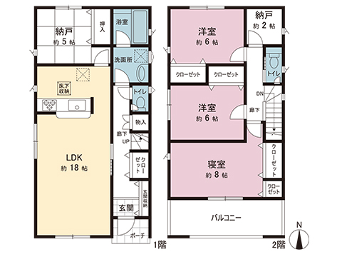 新築戸建 宇都宮市清原台３丁目 宇都宮芳賀ライト線ゆいの杜中央駅 2,990万円