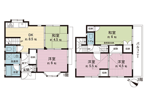 羽村市神明台１丁目 中古戸建 間取り図