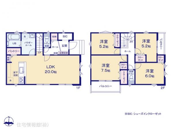 新築戸建 千葉県松戸市五香西２丁目22-21 京成松戸線五香駅 5,199万円