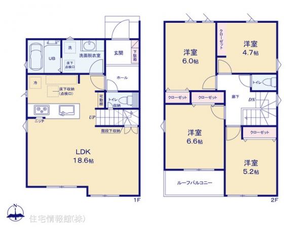新築戸建 埼玉県草加市谷塚上町154-4 日暮里・舎人ライナー舎人駅 4,190万円