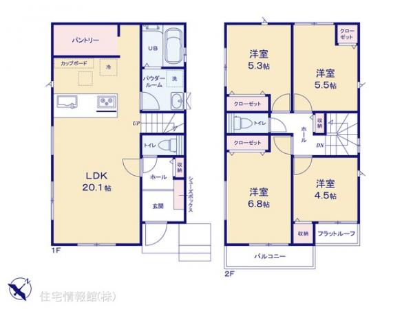 新築戸建 神奈川県横浜市港南区日限山３丁目4613-148 横浜市営地下鉄ブルーライン上永谷駅 5,390万円