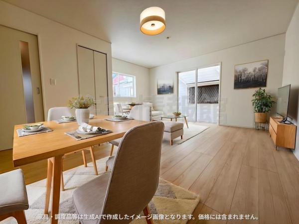 南埼玉郡宮代町道佛 戸建 リビング