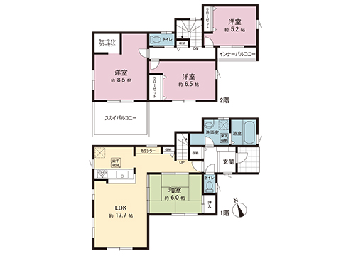 中古戸建 宇都宮市五代１丁目 JR東北本線 (宇都宮線）雀宮駅 2,530万円