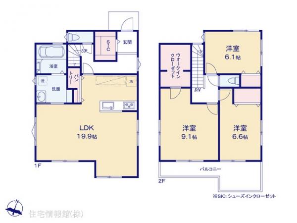 新築戸建 千葉県船橋市田喜野井４丁目910-136 京成松戸線薬園台駅 3,080万円
