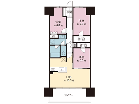 中古マンション 宇都宮市元今泉２丁目 JR東北本線 (宇都宮線）宇都宮駅 4,550万円