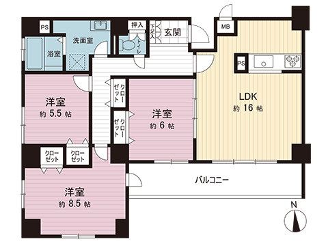 中古マンション 座間市南栗原４丁目 相鉄本線かしわ台駅 2,580万円