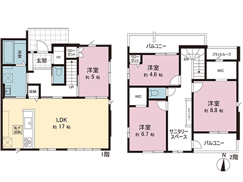 新築戸建 宇都宮市細谷町 東武宇都宮線東武宇都宮駅 3,398万円