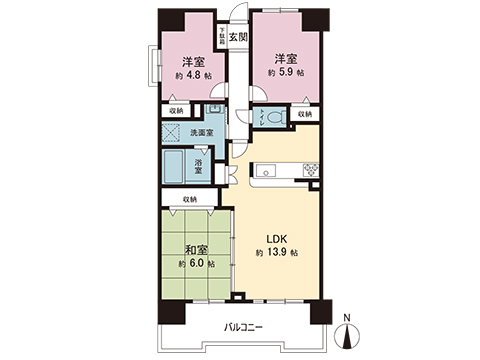 中古マンション 横浜市緑区白山１丁目 JR横浜線鴨居駅 4,880万円