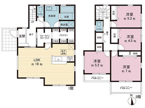 新築戸建 町田市能ヶ谷６丁目 小田急線鶴川駅 7,180万円