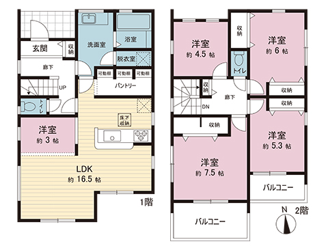 新築戸建 町田市能ヶ谷６丁目 小田急線鶴川駅 6,980万円