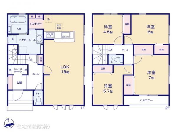 新築戸建 千葉県市川市柏井町２丁目1430-26 JR武蔵野線船橋法典駅 4,190万円