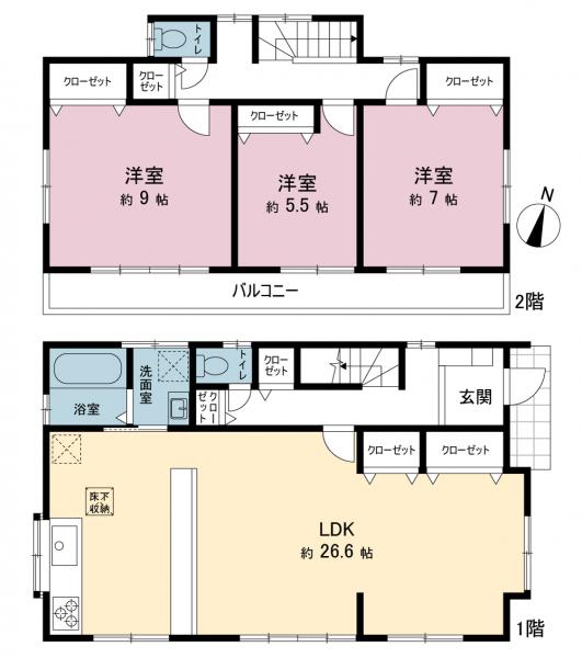 中古戸建 藤沢市長後 小田急江ノ島線長後駅 3,397万円