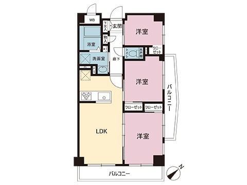 中古マンション 相模原市中央区矢部４丁目 JR横浜線矢部駅 2,880万円