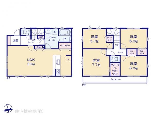 新築戸建 神奈川県横浜市港南区芹が谷１丁目1252-71 横浜市営地下鉄ブルーライン上大岡駅 5,399万円