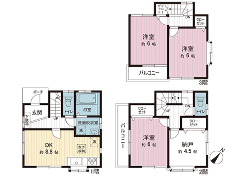 中古戸建 ふじみ野市西鶴ケ岡２丁目 東武東上線上福岡駅 2,299万円
