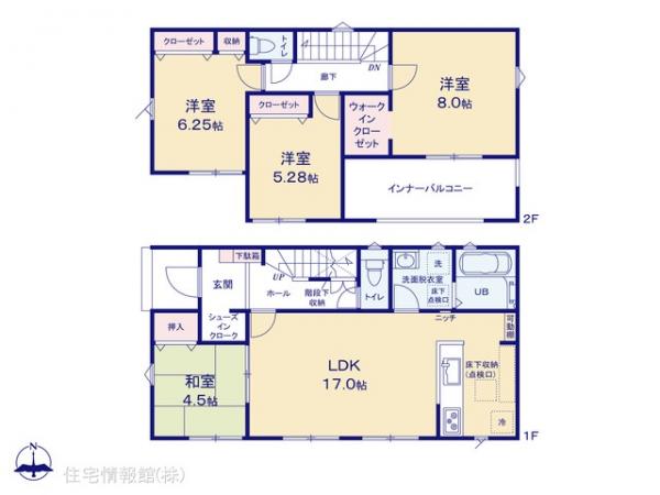 新築戸建 千葉県市川市宮久保６丁目1-32 JR中央・総武線本八幡駅 4,380万円