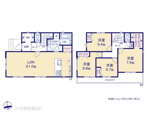 新築戸建 神奈川県横浜市港北区大曽根台647-39 東急東横線大倉山駅 8,490万円