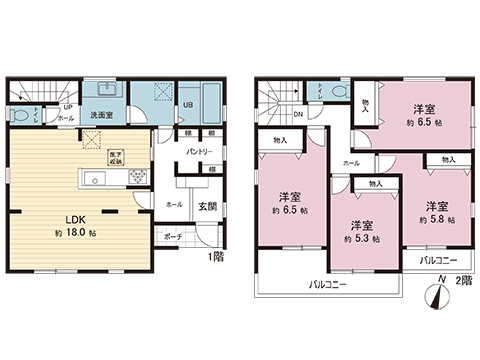 新築戸建 南埼玉郡宮代町字川端 東武伊勢崎線姫宮駅 3,480万円