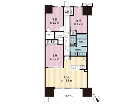 中古マンション ふじみ野市鶴ケ岡５丁目 東武東上線上福岡駅 2,990万円
