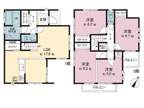 中古戸建 川崎市麻生区東百合丘４丁目 小田急多摩線新百合ヶ丘駅 4,499万円