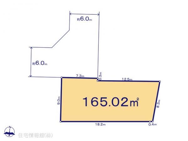 土地 千葉県船橋市二和西５丁目124 京成松戸線二和向台駅 2,090万円